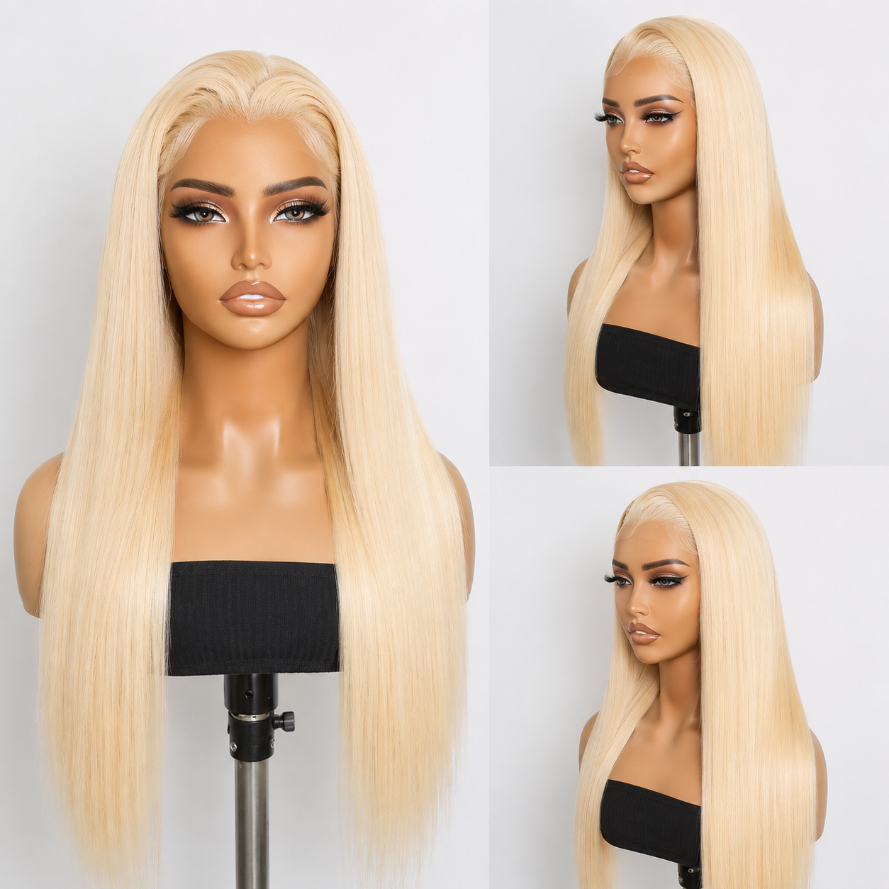 HD Transparent 613 Blonde Straight Hair 13*4 Lace Wig