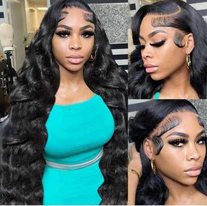 40 Inch 13x4 Glueless HD Lace Front ~ Body Wave Human Hair 200 Density