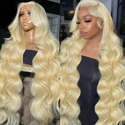 Overnight Shipping 13x4 Glueless HD Lace Human Hair Affordable Wig #613 Blonde Bombshell Body Wave Hair