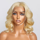 150% Density 13x4 Pre-Plucked Lace Frontal Bob Wig Body Wave #613