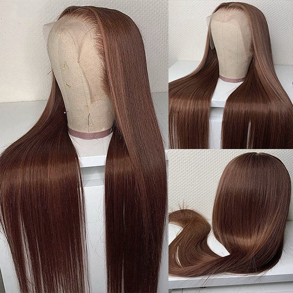 Straight Brown Wig | Long Straight Brown Wig | Shetress