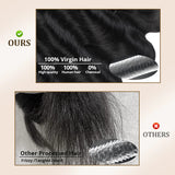 Peekaboo Black Hair With Ginger Orange Two Tones Ombre Color Body Wave Human Hair Bundles