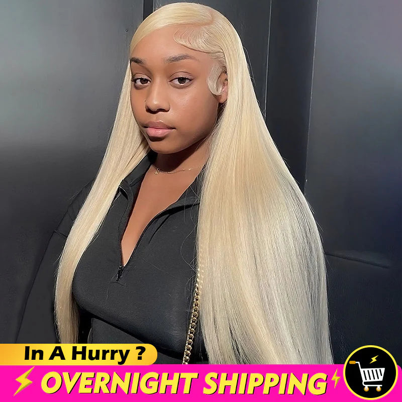 iSellHair 613 Blonde Straight HD Lace Front Glueless Human Hair Wig 28 Inch | Overnight Shipping