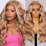 iSellHair Highlight Body Wave Full Lace Wig | Milk Tea Brown