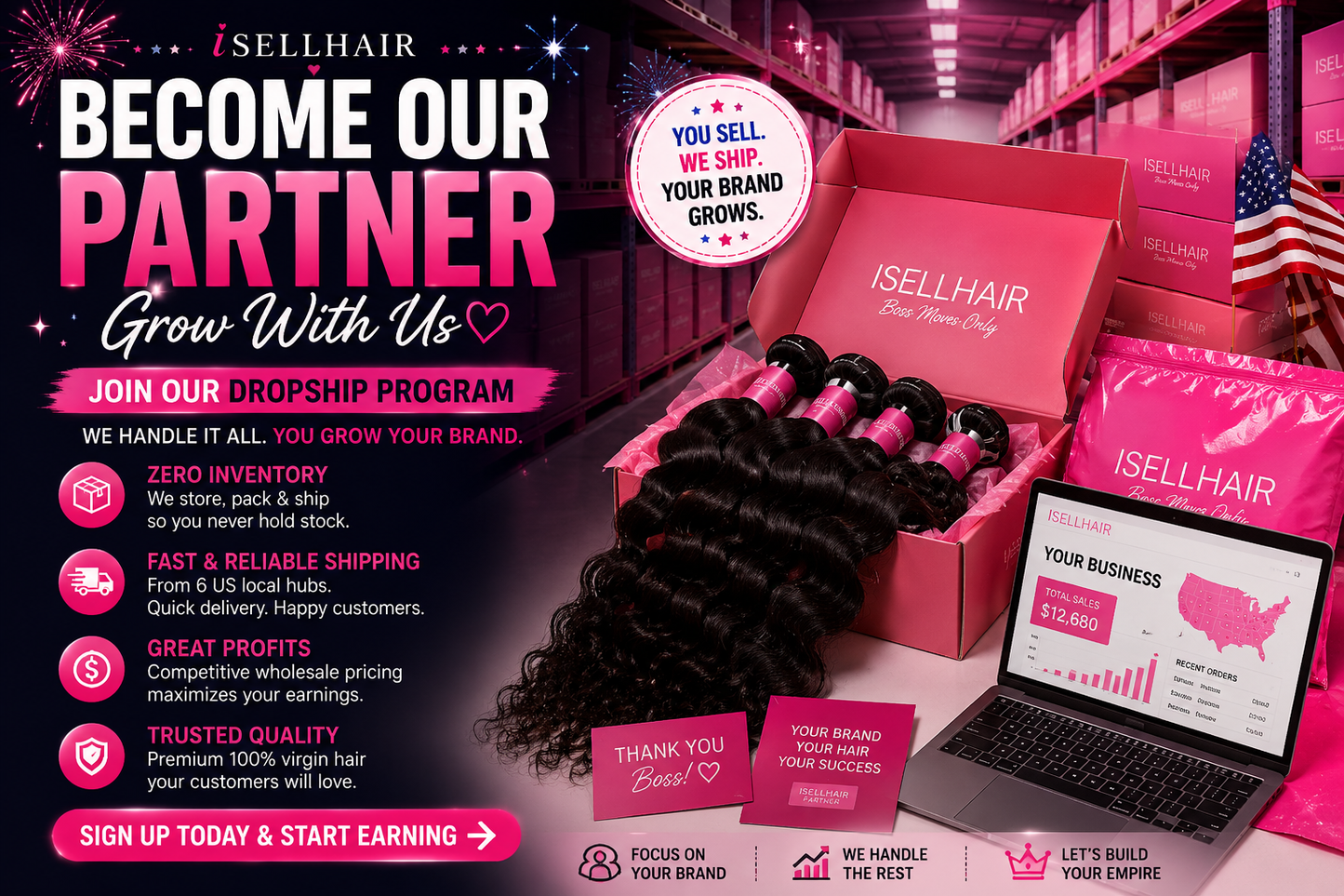 iSellHair Dropship Program Membership