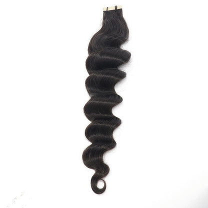 Loose Wave Brazilian Human Hair Tape-In Extensions