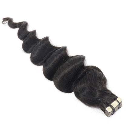 Loose Wave Brazilian Human Hair Tape-In Extensions