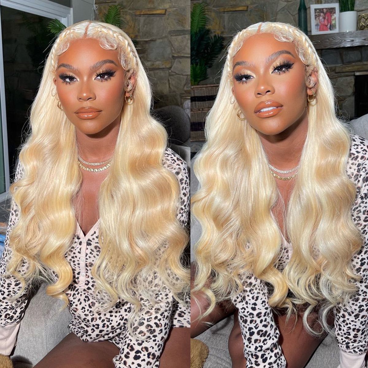 613 Blonde Transparent Body Wave Lace Wig