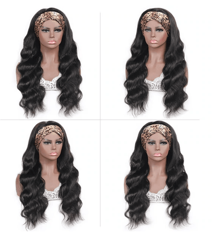 Body Wave Headband Human Hair Wig - MyPlushWigs