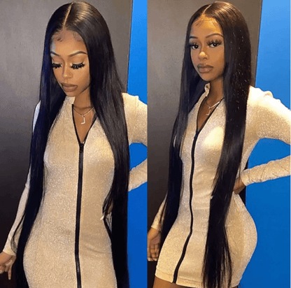 13x4 Undetectable HD Lace Front Wig Brazilian Straight Human Hair Lace Wigs - MyPlushWigs