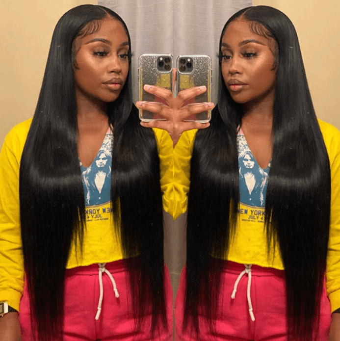 13x4 Undetectable HD Lace Front Wig Brazilian Straight Human Hair Lace Wigs - MyPlushWigs