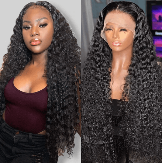 HD Undetectable 13x4 Brazilian Deep Wave Curly Human Hair Lace Wig - MyPlushWigs