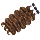 FB30 Brown Balayage Body Wave Human Hair Bundles | Virgin Hair Extensions