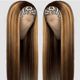 Honey Blonde Ombre Hair With Headband Straight Human Hair