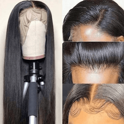 Straight 13x4 Lace Front Wig 10A Grade Virgin Remy Human Hair Wig