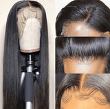 Straight 13x4 Lace Front Wig 10A Grade Virgin Remy Human Hair Wig